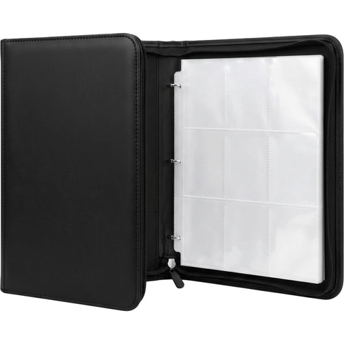 Klnxd Nine Pocket Zip Card Binder Black - Product view