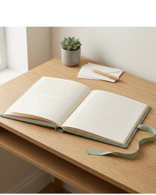 Klnxd Slip In Photo Pocket Album Sage Linen - Lifestyle view